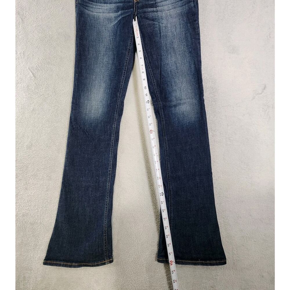 Hollister Bootcut Jeans Low Rise Dark Was Bkue Denim Womens Size 29 Long - Picture 7 of 10